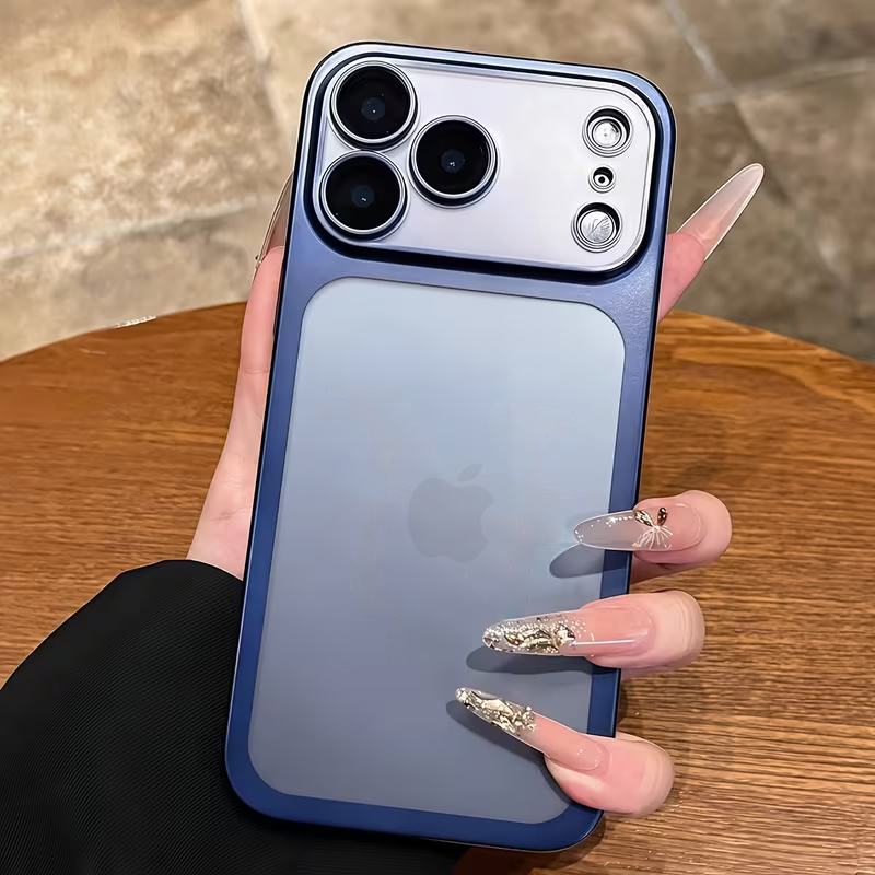 Matte Pc Case - Роскошный матовый прозрачный чехол с гальваническим