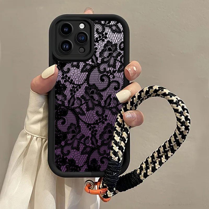 Matte Pc Case - Черный фиолетовый чехол для телефона с