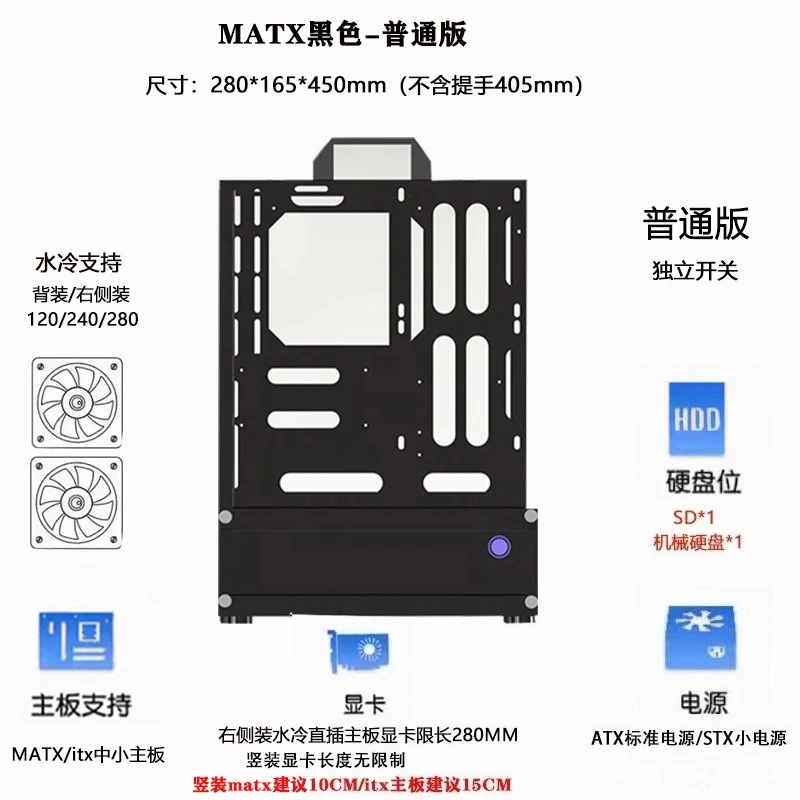 Открытый корпус 240/360 с водя – обзор и цена Pc Chassis