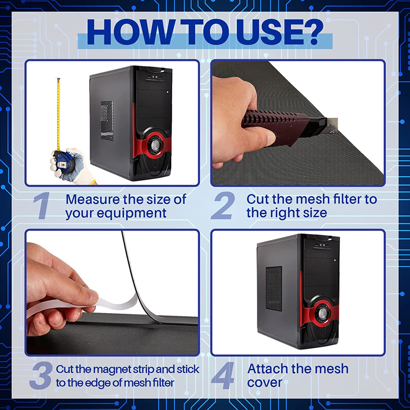 Пылезащитная сетка для компьют – обзор и цена Dust Filter Pc