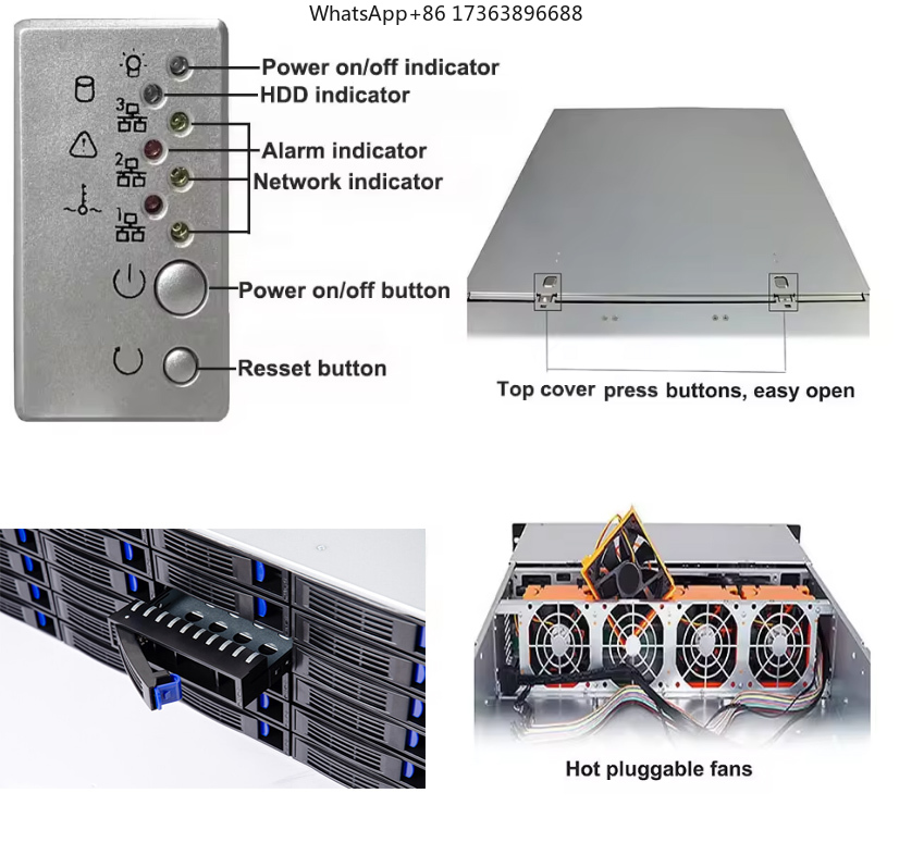 Корпус для сервера 4U с 24 отс – обзор и цена Case Fans